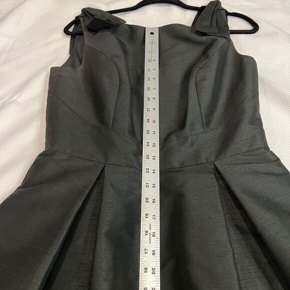 Alfred‎ Sung Black Cocktail Party Dress Shoulder Detail - Picture 8 of 11